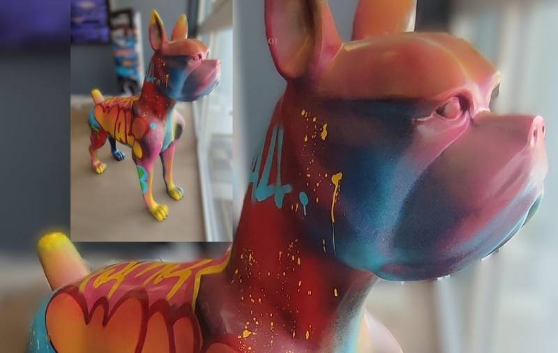 Statue Boxer Street Art – Une pièce unique à découvrir chez Nature et Paysage à Riorges